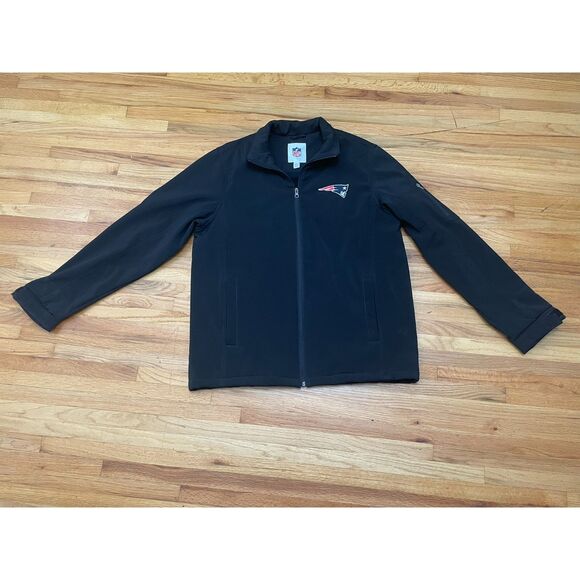 NFL Men's Jacket Track Fleece Lined Zip-Up New England Patriots American M Blue